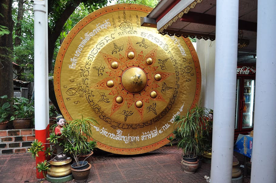 Tailandia, Templo, Gong, Complejo, complejo de templos, culturas, arquitectura, asia, budismo, arquitectura y edificios