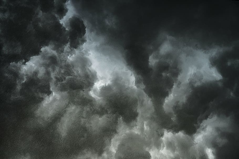 gray clouds, storm clouds, clouds, sky, thunderstorm, dark clouds, weather, forward, blue, mood