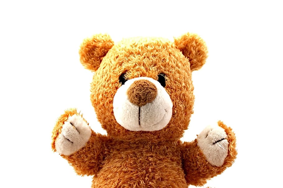 brown, bear, plush, toy, teddy bear, sad, plaything, gift, fur, childhood