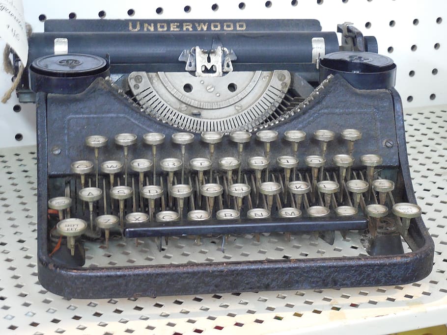 typewriter, typing, vintage, retro, old, type, antique, writer, paper, letter