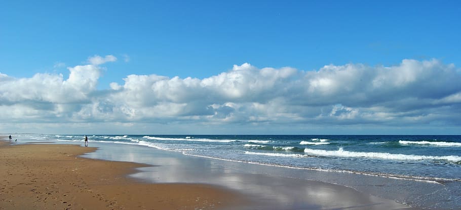 cadiz, conil, beach, andalusia, costa, landscape, summer, sea, leisure, sand
