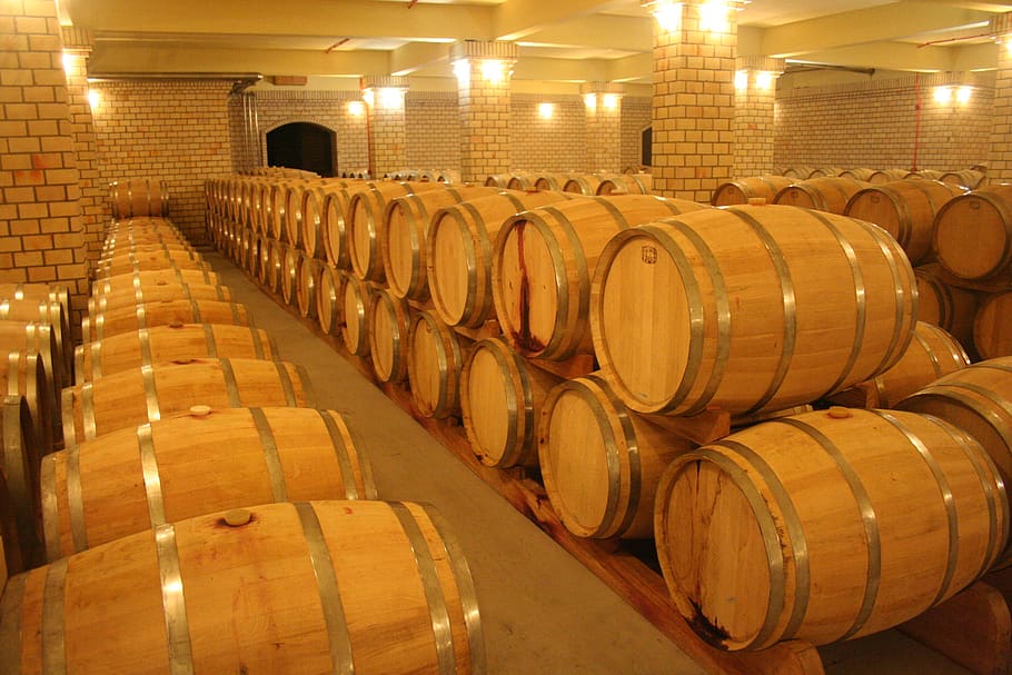 anggur, gudang, tong, penuaan, usia, lengan baju, gudang anggur, barel, gudang di bawah tanah, tong anggur