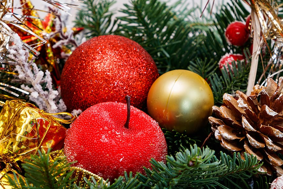 decoração de natal, brinquedo da árvore de natal, galhos de pinheiro, véspera de ano novo, jóias, inverno, bola de véspera de ano novo, enfeites, ano novo s, fotos de natal