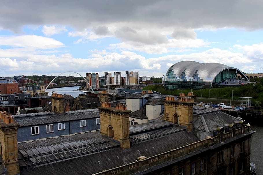 Newcastle, Say, Gateshead, England, say gateshead, building, concert, hall, architecture, newcastle upon tyne