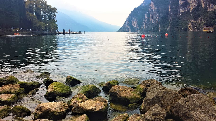 Lake, Garda, Riva, lake, garda, on the lake, mountains, costa, lombardy, italy, nature