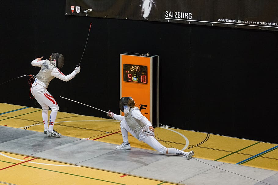 fight, competition, sport, athlete, human, train, duel, fencing, education, two people