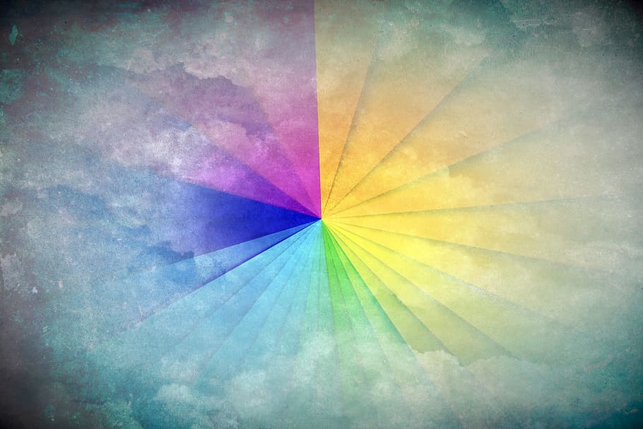 color wheel, projected, clouds, abstract art, art, modern, modern art, artistically, abstract, rainbow colors