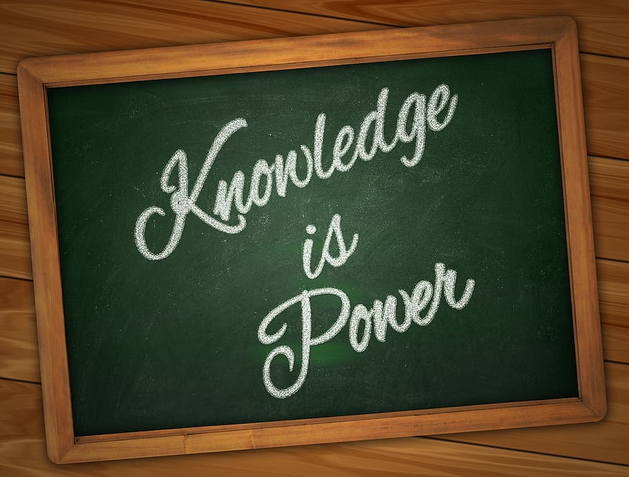 pengetahuan, overlay teks kekuatan, kekuasaan, tahu, papan, belajar, catatan, pelatihan, keterampilan, karier