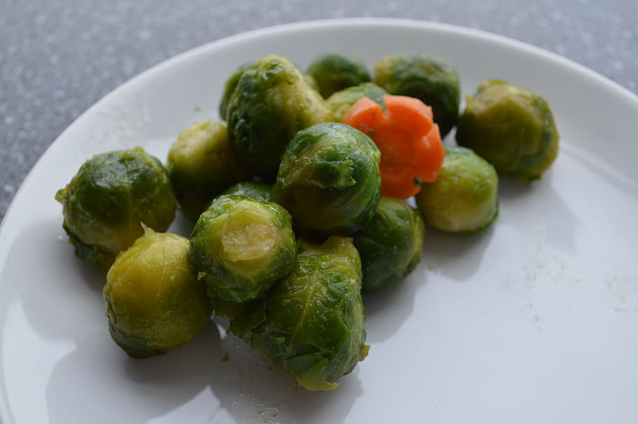 brussels sprout, lunch, vegetarian, vegetables, food, dish, dinner, healthy, diet, plate