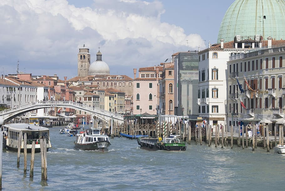 Venice, Canal, Palazzo Ducale, Laguna, veneto, italy, channel, nautical vessel, water, architecture