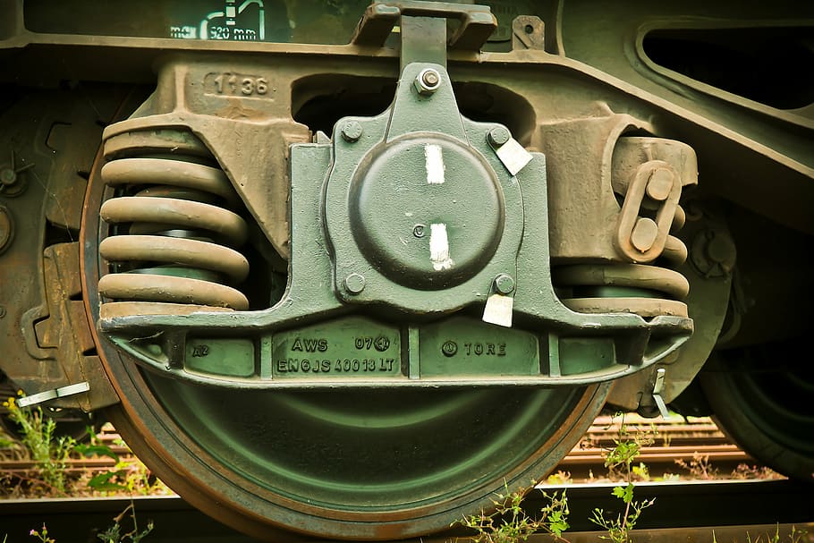 gray, black, train wheel, railway, wheel, drive, locomotive, loco, linkage, train