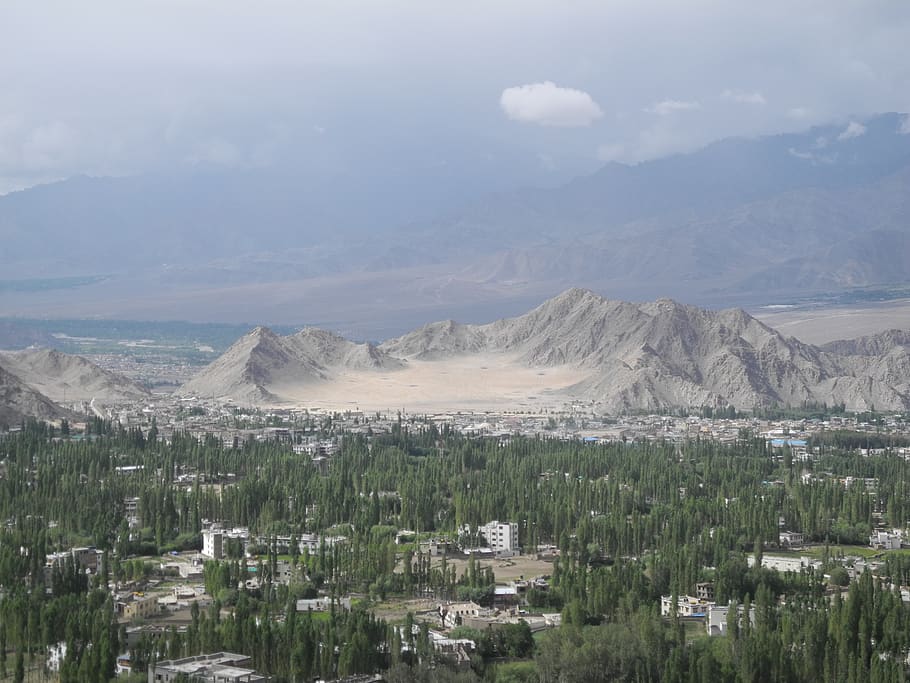ladakh, leh, india, landscape, mountain, scenery, environment, scenics - nature, day, sky