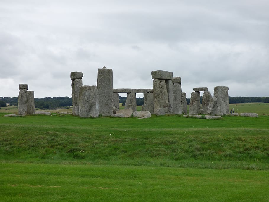 stonehenge, lingkaran batu, Inggris, uk, Britania, lingkaran, kuno, salisbury, henge, pedesaan