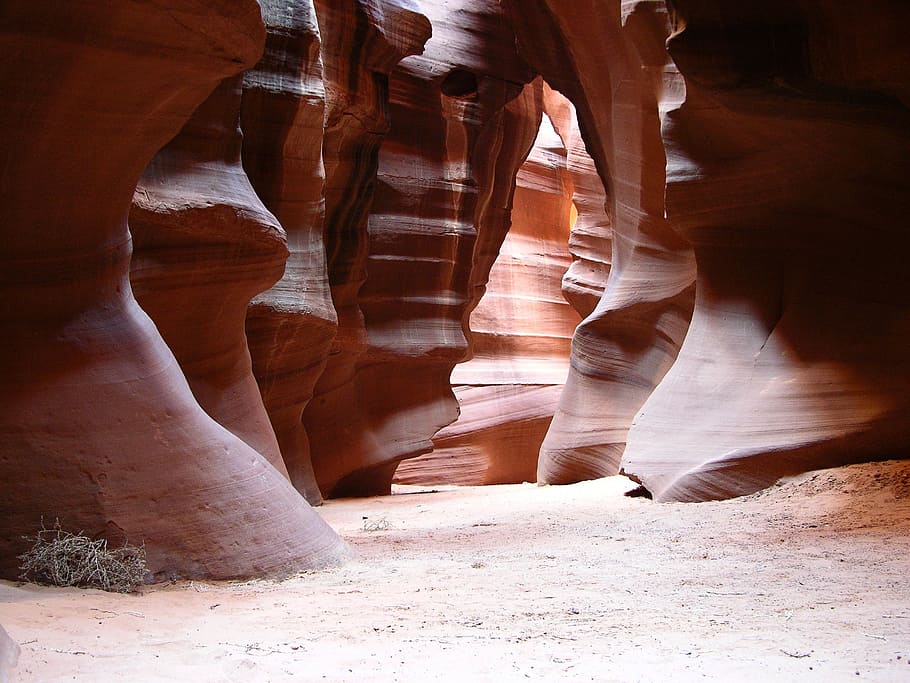 beige canyon, arizona, landmark, famous, destinations, tourism, antelope canyon, desert, formations, beautiful