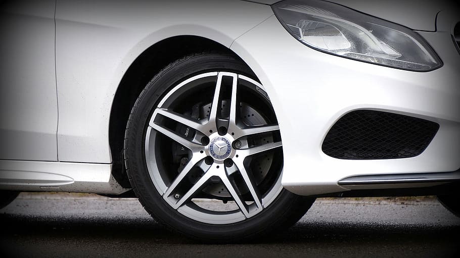 gris, rueda de mercedes-benz, neumático, coche, blanco, ruedas, neumáticos, revistas, vehículo, vehículo terrestre