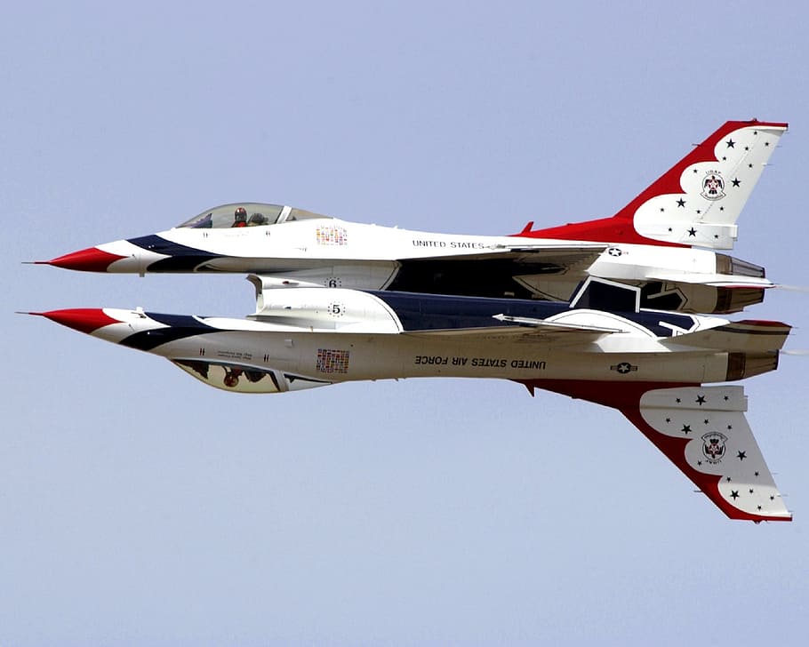 air show, aerial demonstrations, military, jets, thunderbirds, air force, airplanes, acrobatic, teamwork, fast