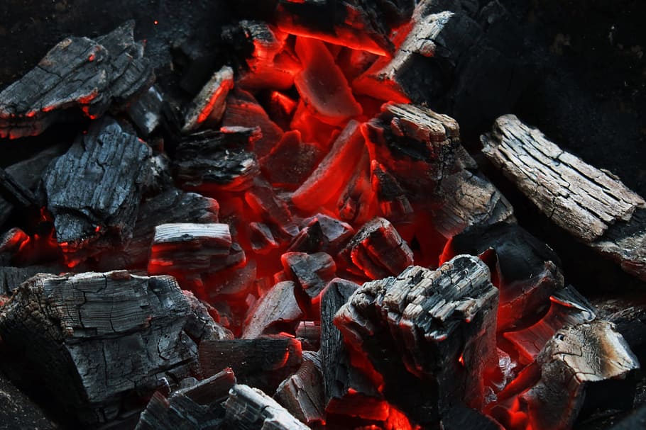 Charcoal, Grill, Embers, Barbecue, Fire, charcoal, grill, hot, fire - Natural Phenomenon, flame, campfire