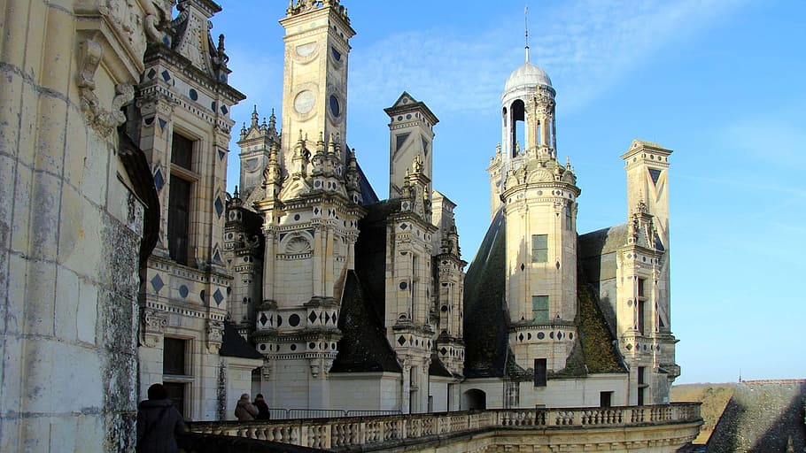 Chambord, Towers, France, architecture, church, cathedral, famous Place, europe, architecture And Buildings, gothic Style