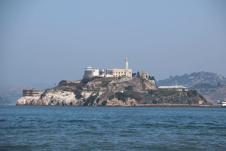 alcatraz, san francisco, francisco, san, bay, california, island, landmark, america, tourist