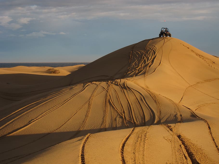 dune, off-road, 4x4, dunes, sand, adventure, atv, side-by-side, tracks, peak