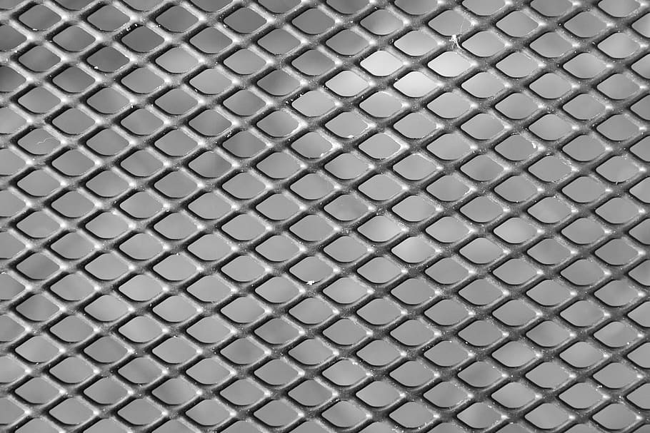 gray metal photo, abstract, backdrop, background, gray, grid, hole, industrial, industry, iron
