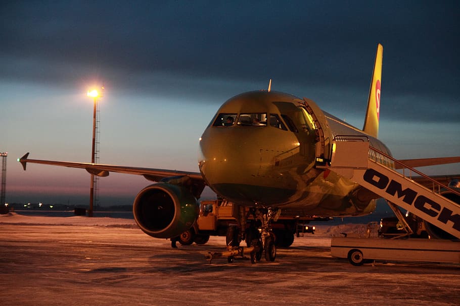 Plane, S7, Sibir Airlines, airline, closeup, airport, russia, s7 airlines, s7 airline, airplane