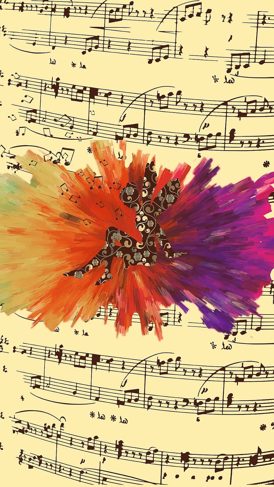 Music, Color, notes, sheet Music, musical Note, treble Clef, backgrounds, musical Symbol, classical Music, sound