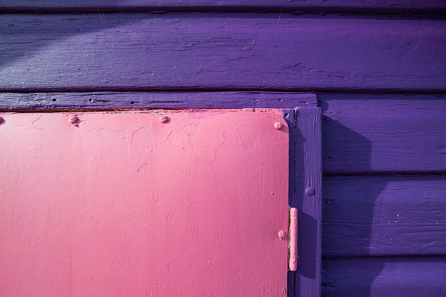 roxo, rosa, painéis de madeira, imagem, capturado, Detalhes, madeira, painéis, Kent, Inglaterra