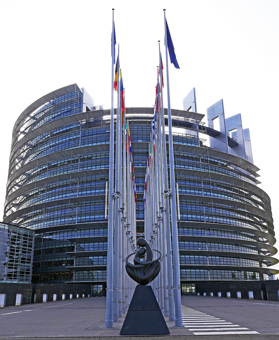 european parliament, strasbourg, architecture, parliament, eu, european union, ue, rotunda, france, places of interest