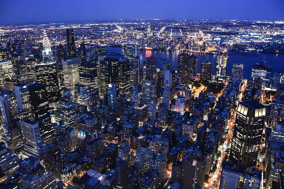 Manhattan, Usa, Skyline, Ny, City, ny, city, big city, skyscraper, view, big apple