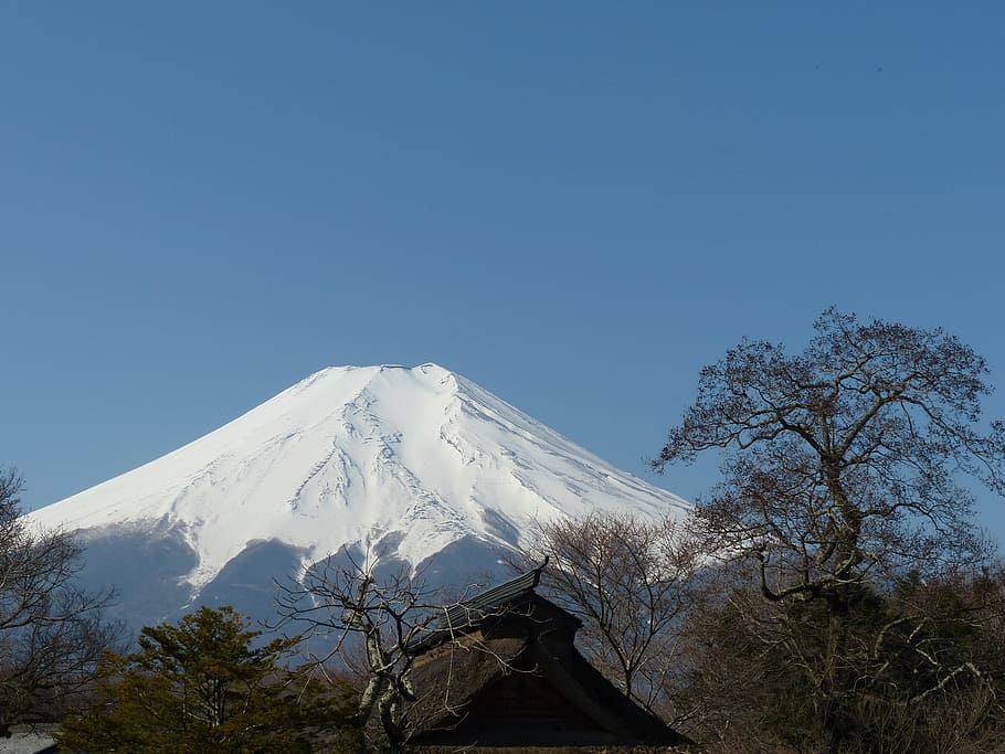 mount, fuji, japan, daytime, fuji mountain, landscape, asia, travel, blue, nature