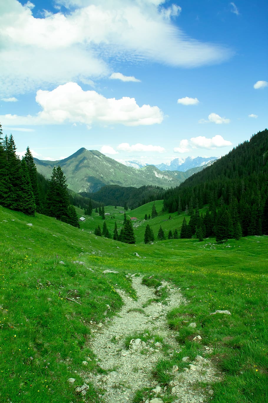 Mountains, Trail, Alpine, Bavaria, upper bavaria, landscape, panorama, hiking, mountain, nature