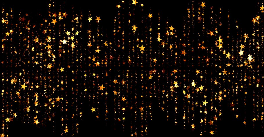 black, yellow, star wallpaper, background, christmas, star, advent, christmas card, decoration, bright