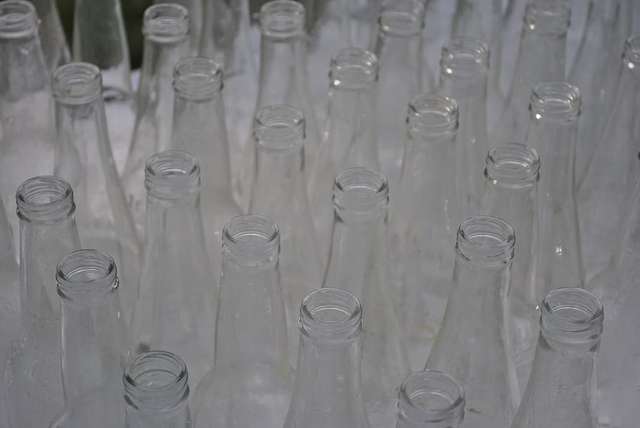 bottles, glass, soda, pop, many, glass - material, large group of objects, indoors, science, research