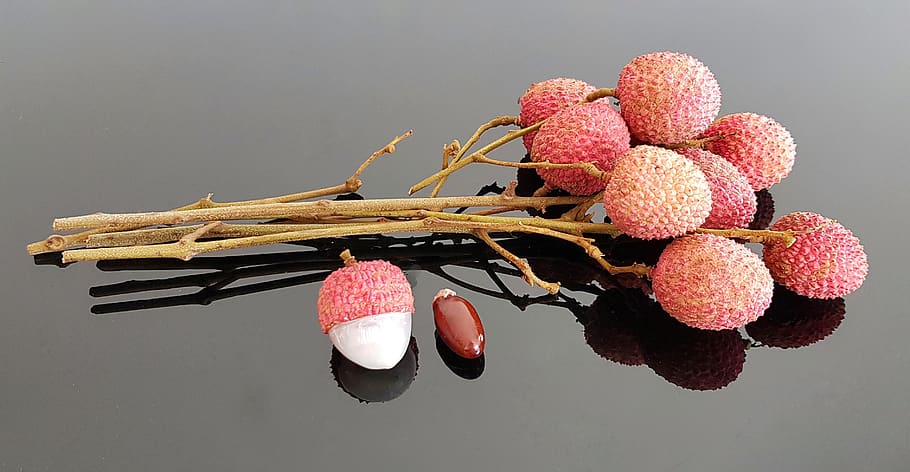 lychee, litchi nut, tree, soapberry family, healthy, white, desktop, food, fruit, healthy eating