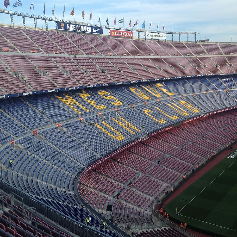 mes, que, un, club stadium, daytime, Camp Nou, Stadium, Club, camp nou, stadium, more than a club
