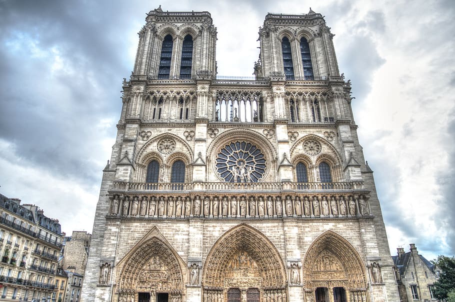 París, Iglesia, Francia, arquitectura, catedral, religión, edificio, hito, religioso, cielo