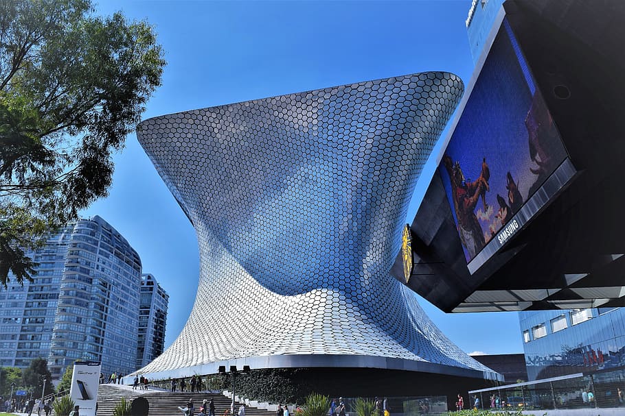 museo soumaya, Cidade do México, Cidade, Museu, Soumaya, arquitetura, alta tecnologia, formulários, azul, destinos de viagem