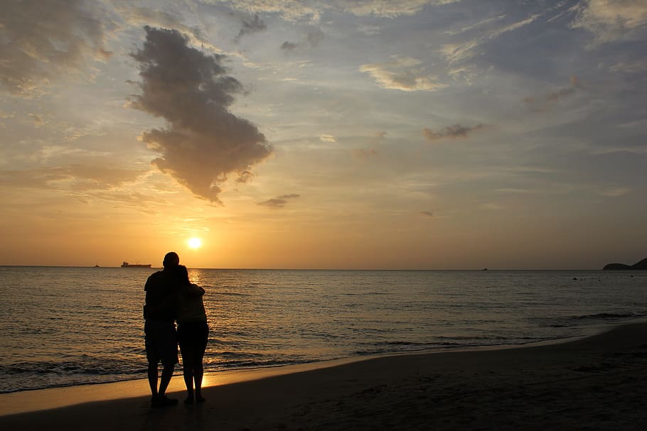 puesta de sol, st, marta, colombia, cielo, agua, playa, mar, tierra, belleza en la naturaleza