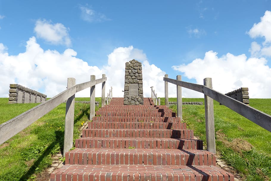 monument, netherlands, vacations, stairs, gradually, seafaring, navigator, holland, architecture, village