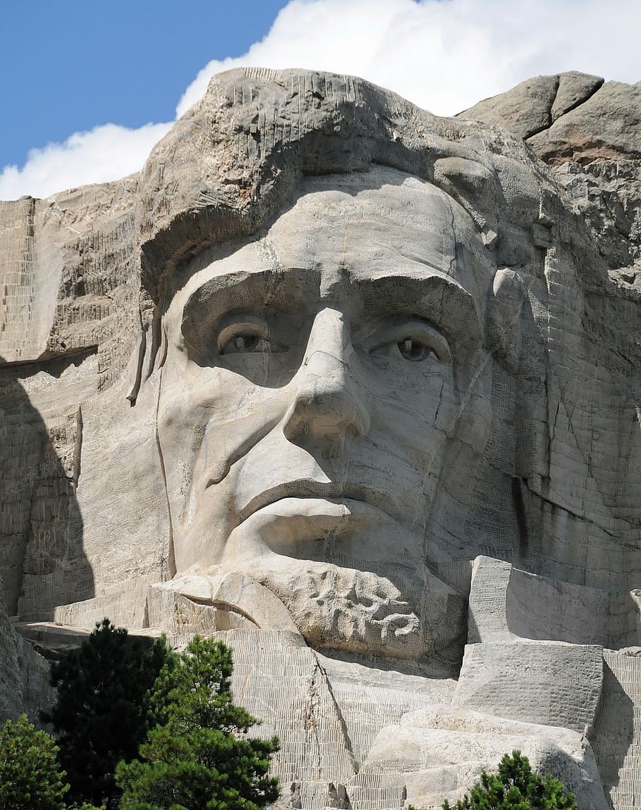 Mount Rushmoore, Abe, Abraham Lincoln, presidente, Mount Rushmore, América, hito, histórico, monumento, Lincoln
