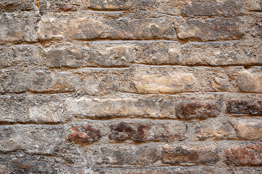 pared de ladrillo marrón, textura, pared, ladrillos, pared vieja, color, edificio, arquitectura, urbano, estructura