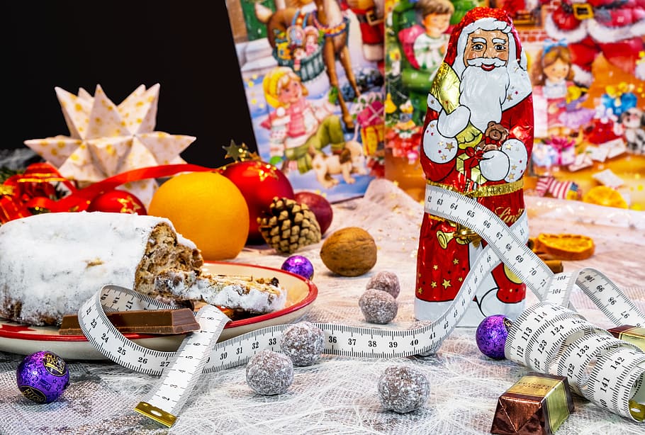 santa claus dekorasi mandiri, natal, waktu natal, kedatangan, nicholas, santa claus, kalori, cokelat, kue, roti jahe
