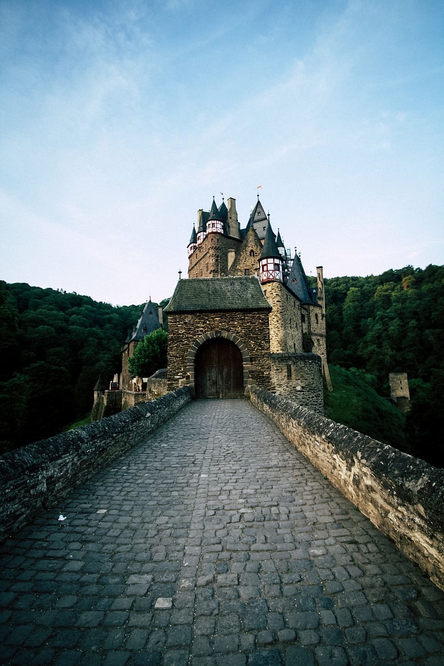 jalur, depan, Castle, Burg Eltz, Abad Pertengahan, eltz, jerman, tempat menarik, sachsen, ksatria kastil
