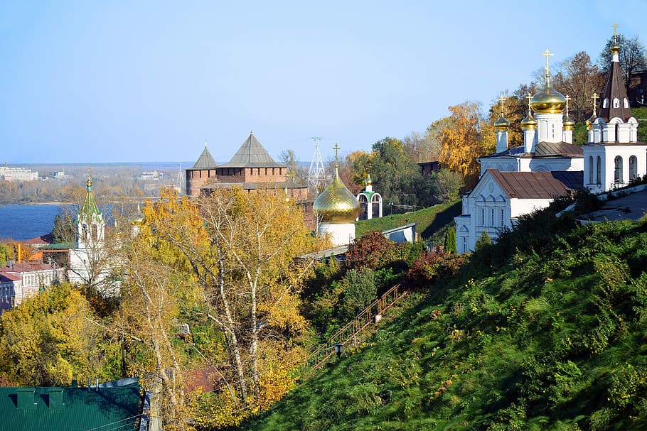 Nizhny Novgorod, cidade, Rússia, federação russa, ortodoxia, igreja, turismo, viagens, linda, outono