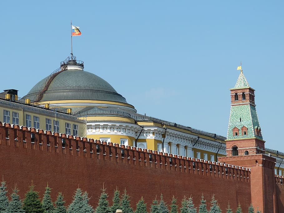 moscow, russia, capital, kremlin, red square, architecture, historically, wall, tower, brick