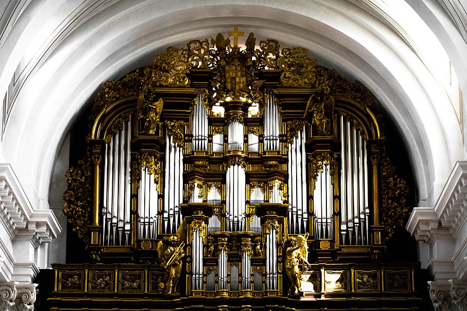 arquitectónico, fotografía, iglesia, interior, órgano, música, silbato de órgano, órgano de la iglesia, instrumento, música de la iglesia