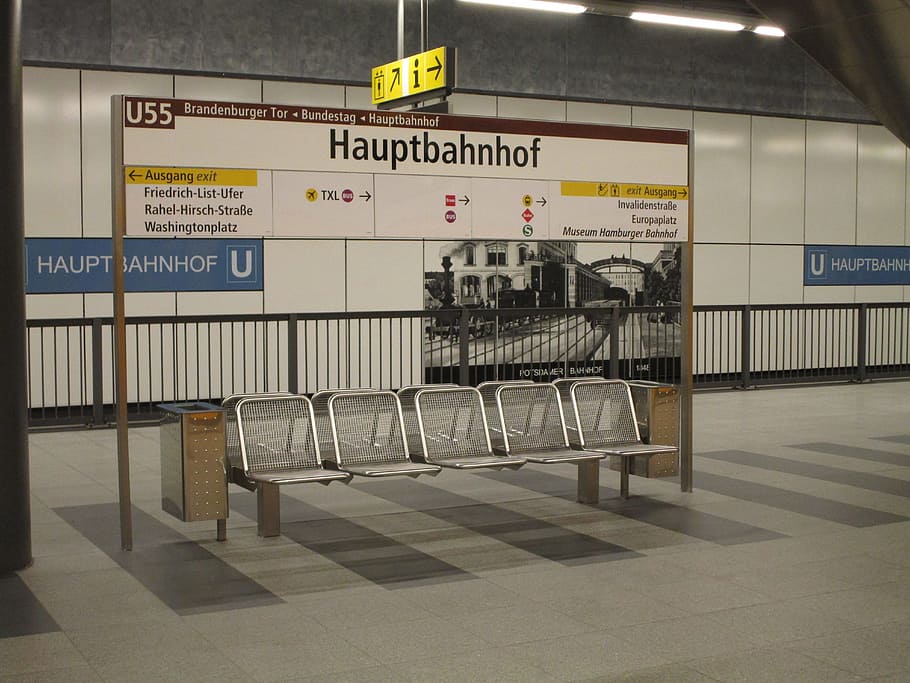 berlin, central station, shield, berlin central station, railway station, germany, capital, metro, subway, metro station