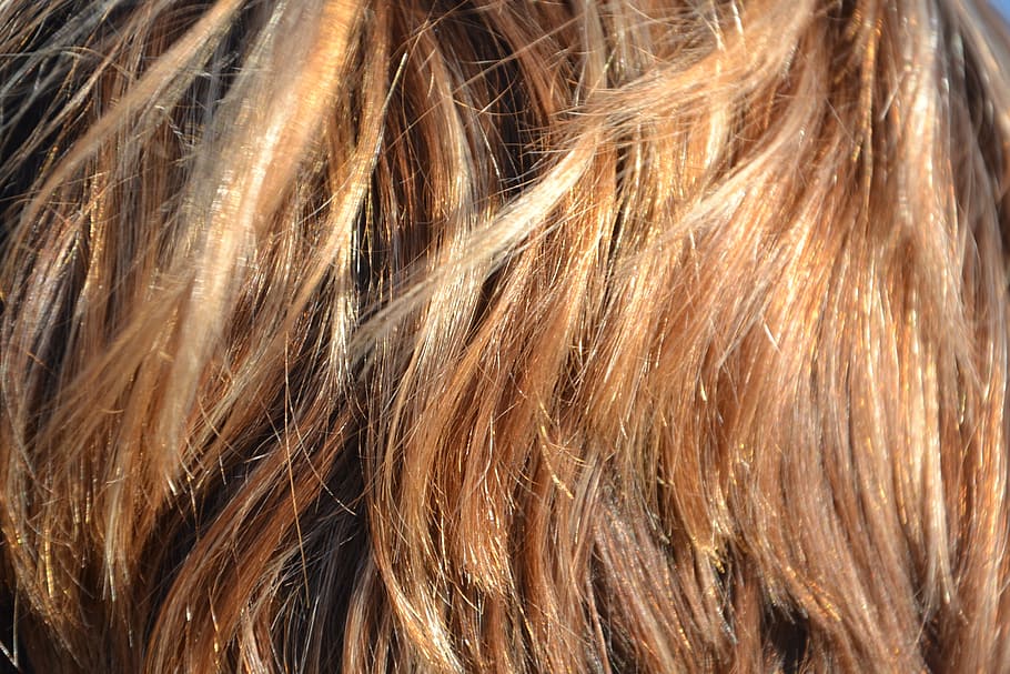 brown, hair close-up photo, hair, strands, beauty, woman, beautiful hair, dyed, coloring, human hair