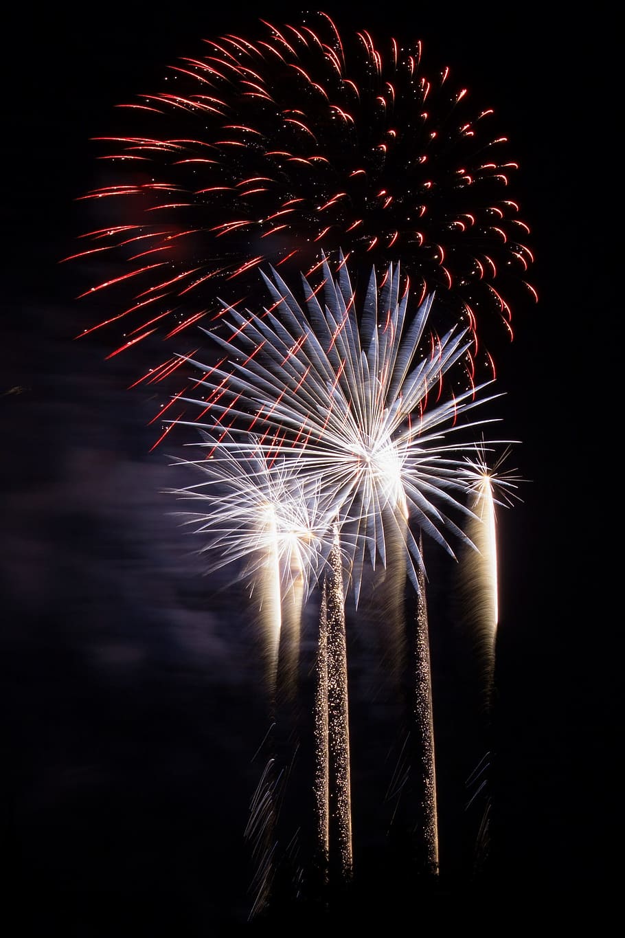 fireworks display, sky, Fireworks, New Year'S Eve, Light, rocket, pyrotechnics, beautiful, annual financial statements, firework display